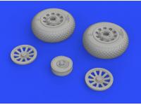 eduard P-51D wheels cross tread 1/48 648504