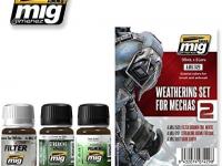 Ammo of Mig Jimenez Weathering Set for MECHAS 3 Jars #7429