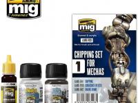 AMMO MIG-7428 Chipping Set for Mechas, Multicolour