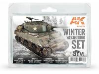  AK Weathering Set AK4270 Winter Weathering (4x35ml)