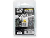 AK-Interactive AK 2000, 3 Piece Weathering Set for Aircraft Engine - 35 ML / 1.18 Fl.Oz Jars Ea. - Model Building Paints and Tools # AK000