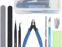 Rustark 9Pcs Gundam Model Tools Kit Hobby Building, Repairing and Fixing Set for Kids