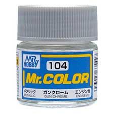 Mr. Hobby - GSI Creos (formerly GUNZE Sangyo) Mr. Color Gun Chrome (C104) scale model paint