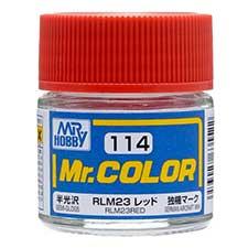 Mr. Hobby - GSI Creos (formerly GUNZE Sangyo) Mr. Color RLM23 Red (C114) scale model paint