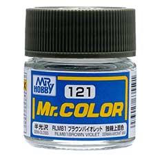 Mr. Hobby - GSI Creos (formerly GUNZE Sangyo) Mr. Color RLM81 Brown Violet (C121) scale model paint