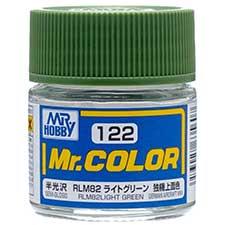 Mr. Hobby - GSI Creos (formerly GUNZE Sangyo) Mr. Color RLM82 Light Green (C122) scale model paint