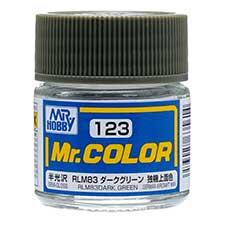 Mr. Hobby - GSI Creos (formerly GUNZE Sangyo) Mr. Color RLM83 Dark Green (C123) scale model paint