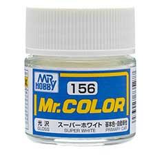 Mr. Hobby - GSI Creos (formerly GUNZE Sangyo) Mr. Color Super White (C156) scale model paint