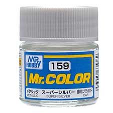 Mr. Hobby - GSI Creos (formerly GUNZE Sangyo) Mr. Color Super Silver (C159) scale model paint