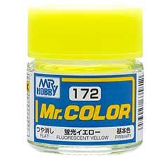 Mr. Hobby - GSI Creos (formerly GUNZE Sangyo) Mr. Color Fluorescent Yellow (C172) scale model paint