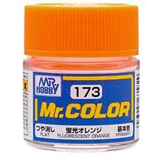 Mr. Hobby - GSI Creos (formerly GUNZE Sangyo) Mr. Color Fluorescent Orange (C173) scale model paint