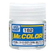 Mr. Hobby - GSI Creos (formerly GUNZE Sangyo) Mr. Color Flat Clear/Super Clear Flat (C182) scale model paint