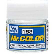 Mr. Hobby - GSI Creos (formerly GUNZE Sangyo) Mr. Color Super Clear Gray Tone (C183) scale model paint