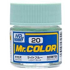Mr. Hobby - GSI Creos (formerly GUNZE Sangyo) Mr. Color Light Blue (C20) scale model paint