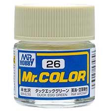 Mr. Hobby - GSI Creos (formerly GUNZE Sangyo) Mr. Color Duck Egg Green (C26) scale model paint