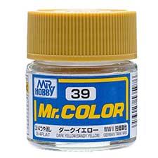 Mr. Hobby - GSI Creos (formerly GUNZE Sangyo) Mr. Color Dark Yellow (Sandy Yellow) (C39) scale model paint
