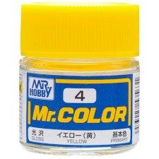 Mr. Hobby - GSI Creos (formerly GUNZE Sangyo) Mr. Color Yellow (C4) scale model paint