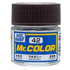 Mr. Hobby - GSI Creos (formerly GUNZE Sangyo) Mr. Color Mahogany (C42) scale model paint