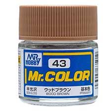 Mr. Hobby - GSI Creos (formerly GUNZE Sangyo) Mr. Color Wood Brown (C43) scale model paint