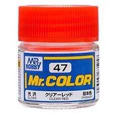 Mr. Hobby - GSI Creos (formerly GUNZE Sangyo) Mr. Color Clear Red (C47) scale model paint