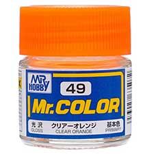 Mr. Hobby - GSI Creos (formerly GUNZE Sangyo) Mr. Color Clear Orange (C49) scale model paint