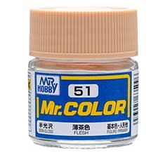 Mr. Hobby - GSI Creos (formerly GUNZE Sangyo) Mr. Color Flesh (C51) scale model paint