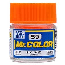 Mr. Hobby - GSI Creos (formerly GUNZE Sangyo) Mr. Color Orange (C59) scale model paint