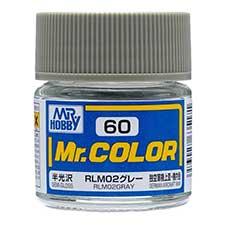 Mr. Hobby - GSI Creos (formerly GUNZE Sangyo) Mr. Color RLM02 Gray (C60) scale model paint
