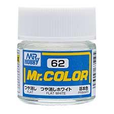 Mr. Hobby - GSI Creos (formerly GUNZE Sangyo) Mr. Color Flat White (C62) scale model paint
