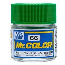 Mr. Hobby - GSI Creos (formerly GUNZE Sangyo) Mr. Color Bright Green/Daytona Green (C66) scale model paint