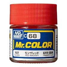 Mr. Hobby - GSI Creos (formerly GUNZE Sangyo) Mr. Color Monza Red/Red Madder (C68) scale model paint