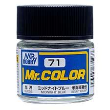 Mr. Hobby - GSI Creos (formerly GUNZE Sangyo) Mr. Color Midnight Blue (C71) scale model paint