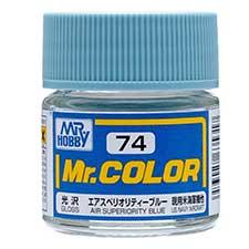 Mr. Hobby - GSI Creos (formerly GUNZE Sangyo) Mr. Color Air Superiority Blue (C74) scale model paint