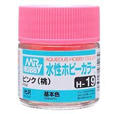 Mr. Hobby - GSI Creos (formerly GUNZE Sangyo) Aqueous Hobby Color Pink (H19) scale model paint