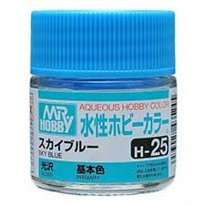 Mr. Hobby - GSI Creos (formerly GUNZE Sangyo) Aqueous Hobby Color Sky Blue (H25) scale model paint