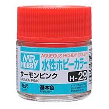Mr. Hobby - GSI Creos (formerly GUNZE Sangyo) Aqueous Hobby Color Salmon Pink (H29) scale model paint