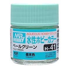 Mr. Hobby - GSI Creos (formerly GUNZE Sangyo) Aqueous Hobby Color Pale Green (H41) scale model paint