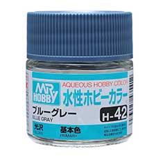 Mr. Hobby - GSI Creos (formerly GUNZE Sangyo) Aqueous Hobby Color Blue Gray (H42) scale model paint