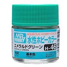 Mr. Hobby - GSI Creos (formerly GUNZE Sangyo) Aqueous Hobby Color Emerald Green (H46) scale model paint