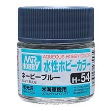 Mr. Hobby - GSI Creos (formerly GUNZE Sangyo) Aqueous Hobby Color Navy Blue (H54) scale model paint