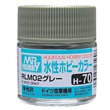 Mr. Hobby - GSI Creos (formerly GUNZE Sangyo) Aqueous Hobby Color RLM02 Gray (H70) scale model paint