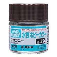 Mr. Hobby - GSI Creos (formerly GUNZE Sangyo) Aqueous Hobby Color Mahogany (H84) scale model paint