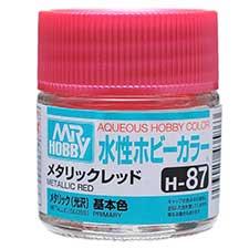 Mr. Hobby - GSI Creos (formerly GUNZE Sangyo) Aqueous Hobby Color Metallic Red (H87) scale model paint