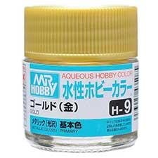 Mr. Hobby - GSI Creos (formerly GUNZE Sangyo) Aqueous Hobby Color Gold (H9) scale model paint