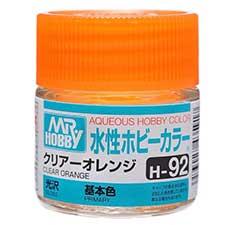 Mr. Hobby - GSI Creos (formerly GUNZE Sangyo) Aqueous Hobby Color Clear Orange (H92) scale model paint