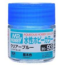 Mr. Hobby - GSI Creos (formerly GUNZE Sangyo) Aqueous Hobby Color Clear Blue (H93) scale model paint